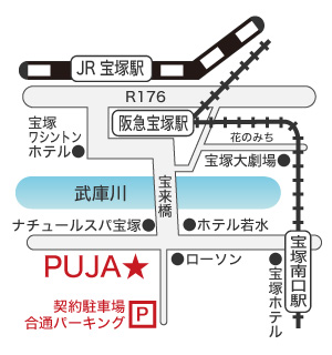 宝塚地図